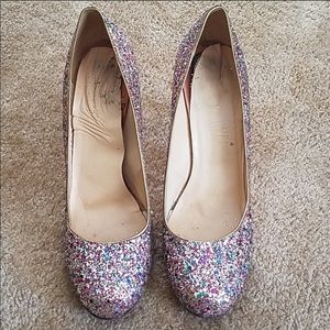 KATE SPADE NY Licorice Too Heels Multi Glitter 9.5
